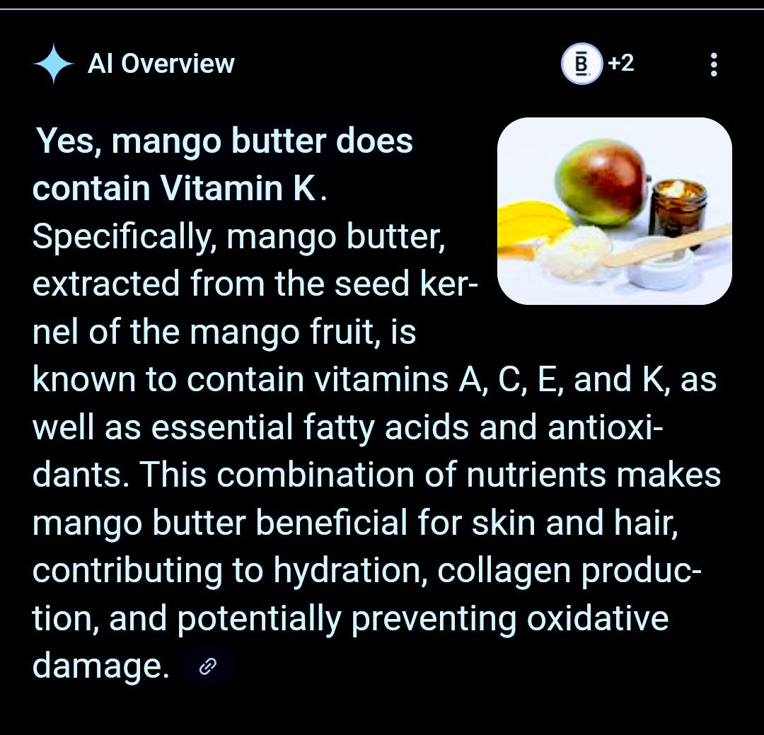 "Eczema Unscented Mango Whipped Body Butter"