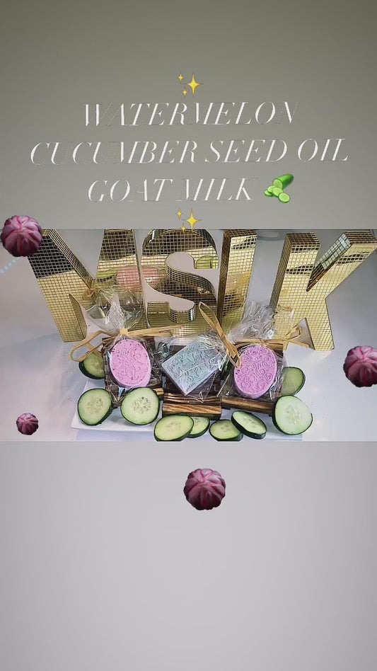 "WATERMELON Exfoliate GOAT MILK BAR”