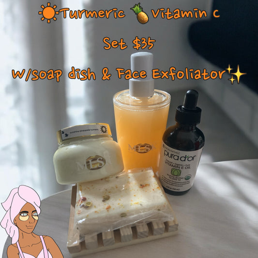 Skin Brightening Turmeric Pineapple Paypaya Set